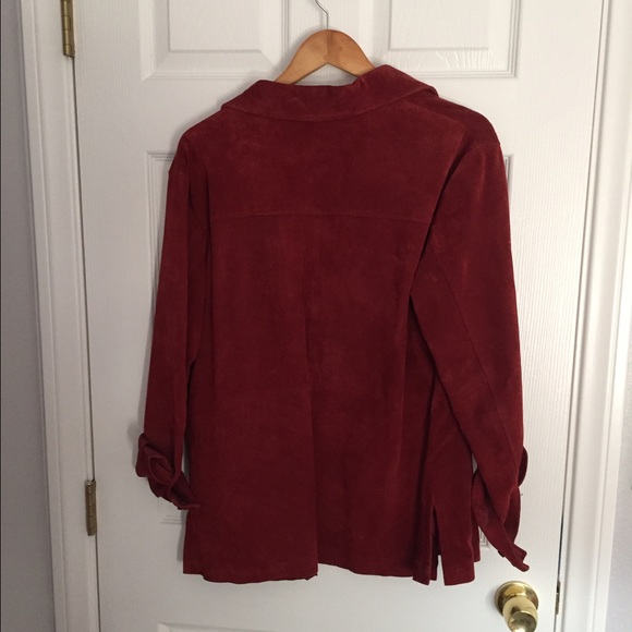 Jessica Holbrook vintage suede long shirt jacket - Picture 6 of 9